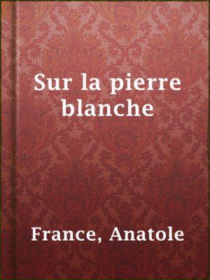 cover image of Sur la pierre blanche